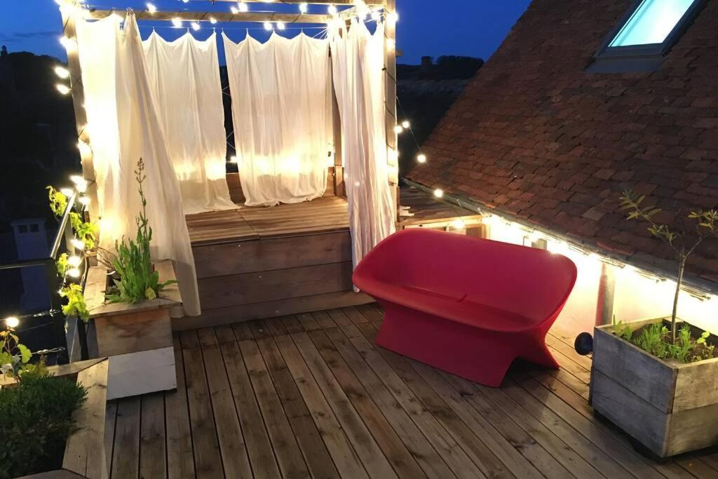 Apartamento La Terrasse Du Chevalier D'Eon - Loft A Tonnerre Exterior foto